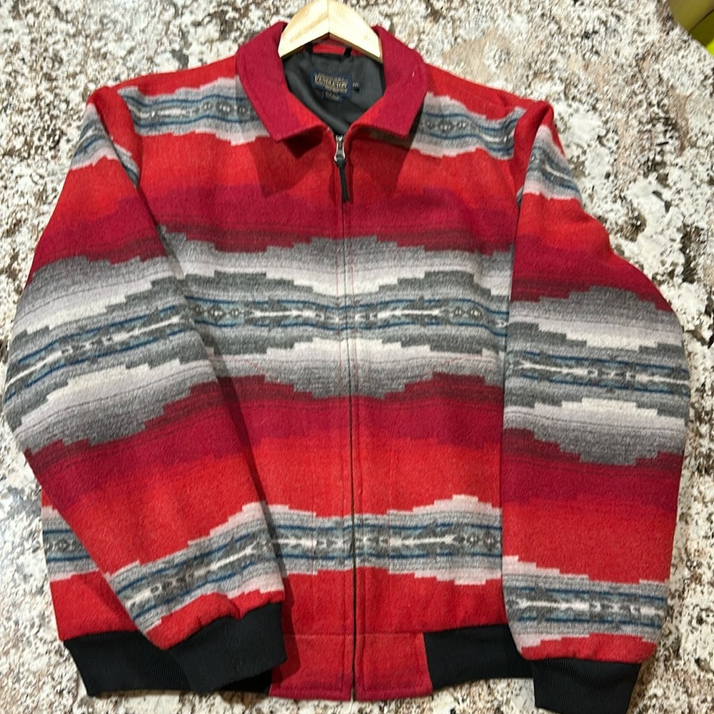 Pendleton Alamosa bomber zip up coat red